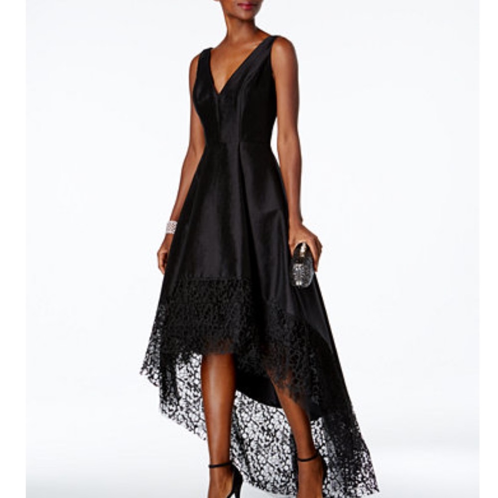 Beautiful Betsy & Adam High Low Lace bottom dress